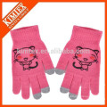 wholesale winter acrylic knit Women's Smartphone Gloves